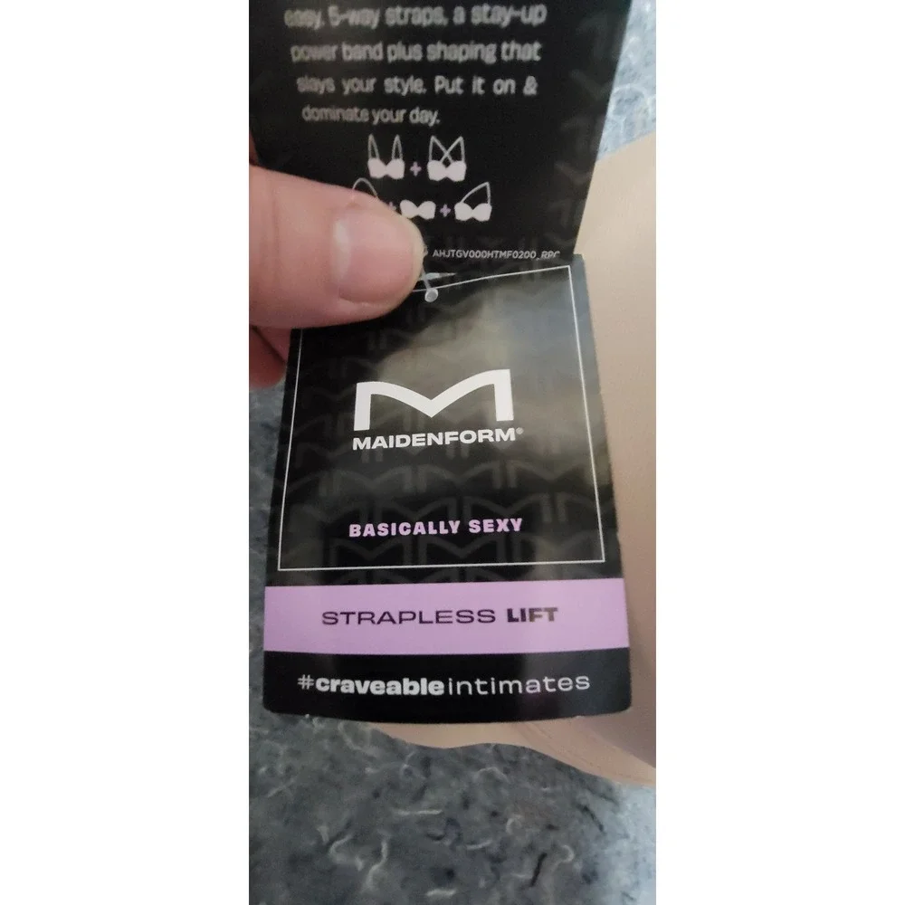 Maidenform ‎ Strapless Lift Craveable intimates w/straps Size 40C